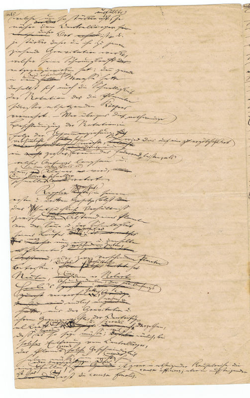 Schopenhauer, Arthur Autograph manuscript. - Antiquariat INLIBRIS 