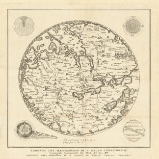 [Fra Mauro Mappa Mundi - Zurla, Placido (ed.)]. Abbozzo del mappamondo di  F. Mauro Camaldolese. Cosmografo … - Antiquariat INLIBRIS Gilhofer Nfg.