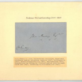 Michael Faraday Autograph Letter Signed