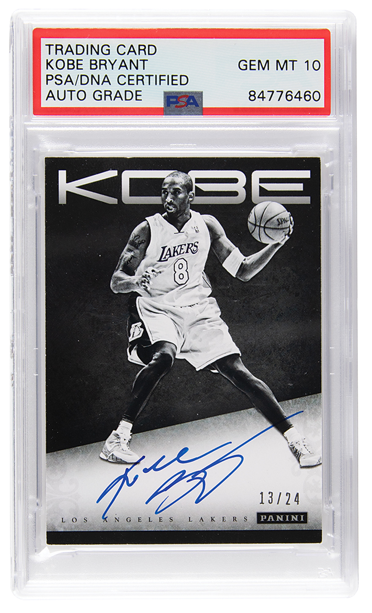 Bryant, Kobe Bean Kobe Bryant - Panini trading card, signed 